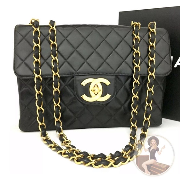 CHANEL Handbags - CHANEL Jumbo 30 Classic Leather Flap GHW Chain Bag